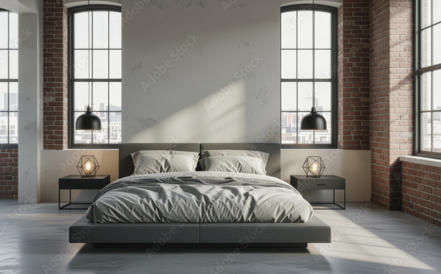 Suite parentale salle de bain béton ciré